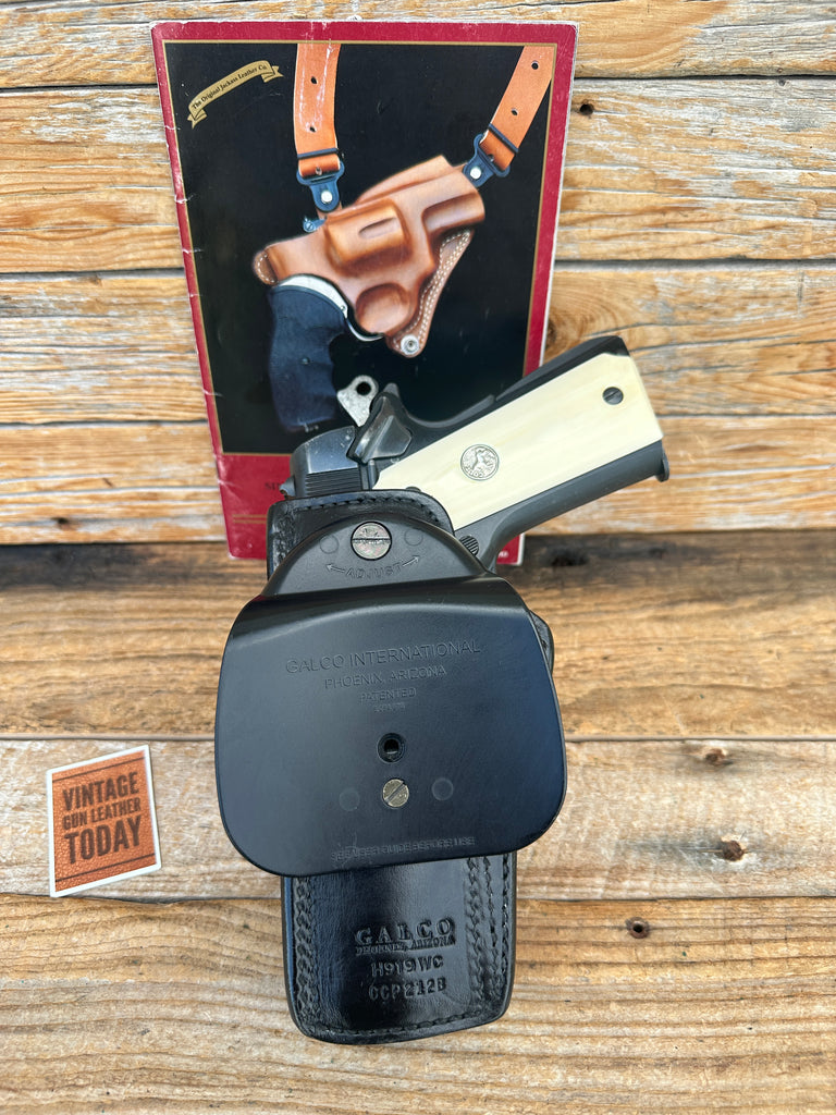 Galco Black Leather CCP Paddle Holster for Colt .45 1911 5" Government Right