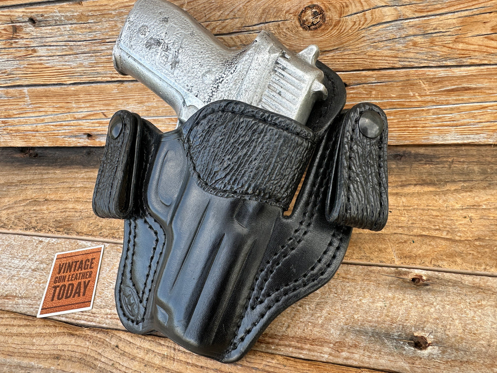 T&T Mike Special Black Leather IWB Holster w/ Shark Trim For Sig P228 P228