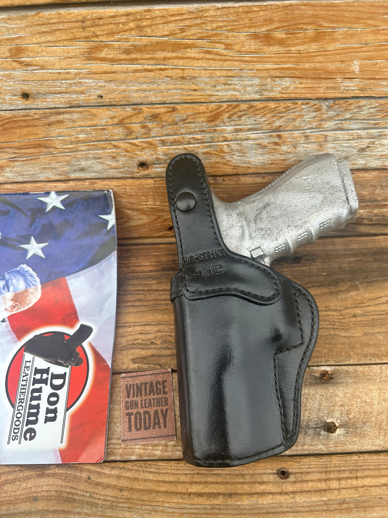 Don Hume IWB Strike Tuckable Black Leather Holster For GLOCK 20 21 G20 G21 Right