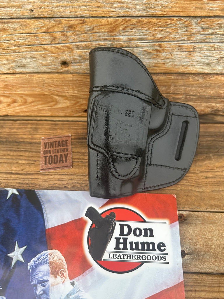 Don Hume Black Leather H724 82T OWB Holster For Smith Wesson S&W 4563 TSW