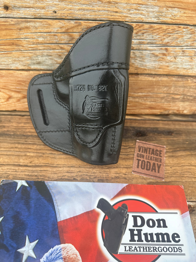 Don Hume Black Leather H724 82T OWB Holster For Smith Wesson S&W 4563 TSW