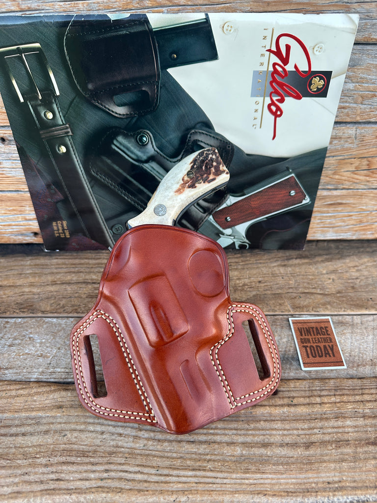 Galco CM113 Combat Master OWB Holster Brown Leather For S&W Ruger Taurus