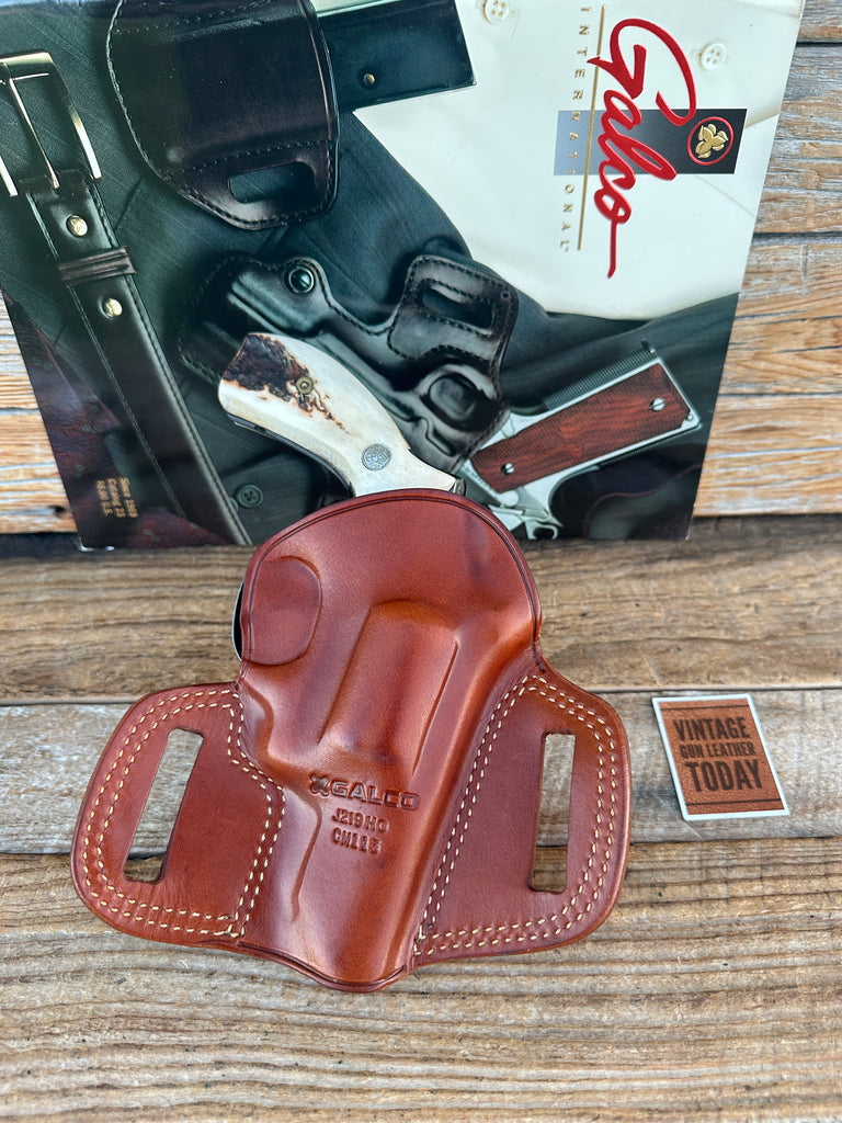 Galco CM113 Combat Master OWB Holster Brown Leather For S&W Ruger Taurus