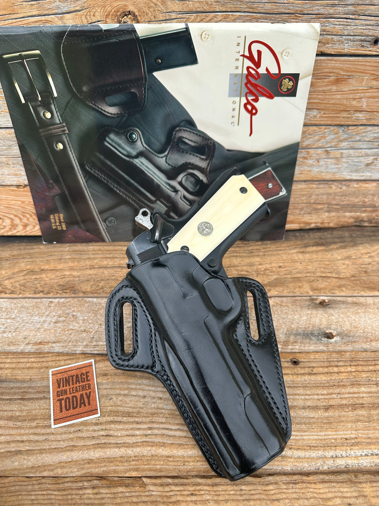 GALCO Concealable CON213 Plain Black Leather Holster for Colt 45 1911 Government