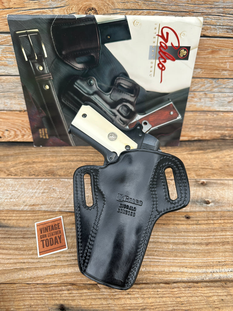 GALCO Concealable CON213 Plain Black Leather Holster for Colt 45 1911 Government