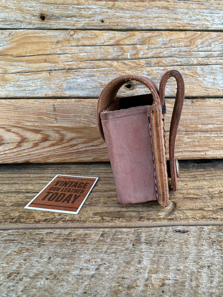 Tex Shoemaker Brown Leather Multi Use Acessorie Case Mic, Glove, Panic, Narcan