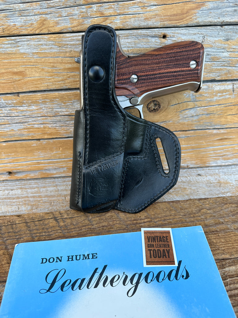 Don Hume Black Leather Cross Holster For Sig Sauer P220 P226 220 226
