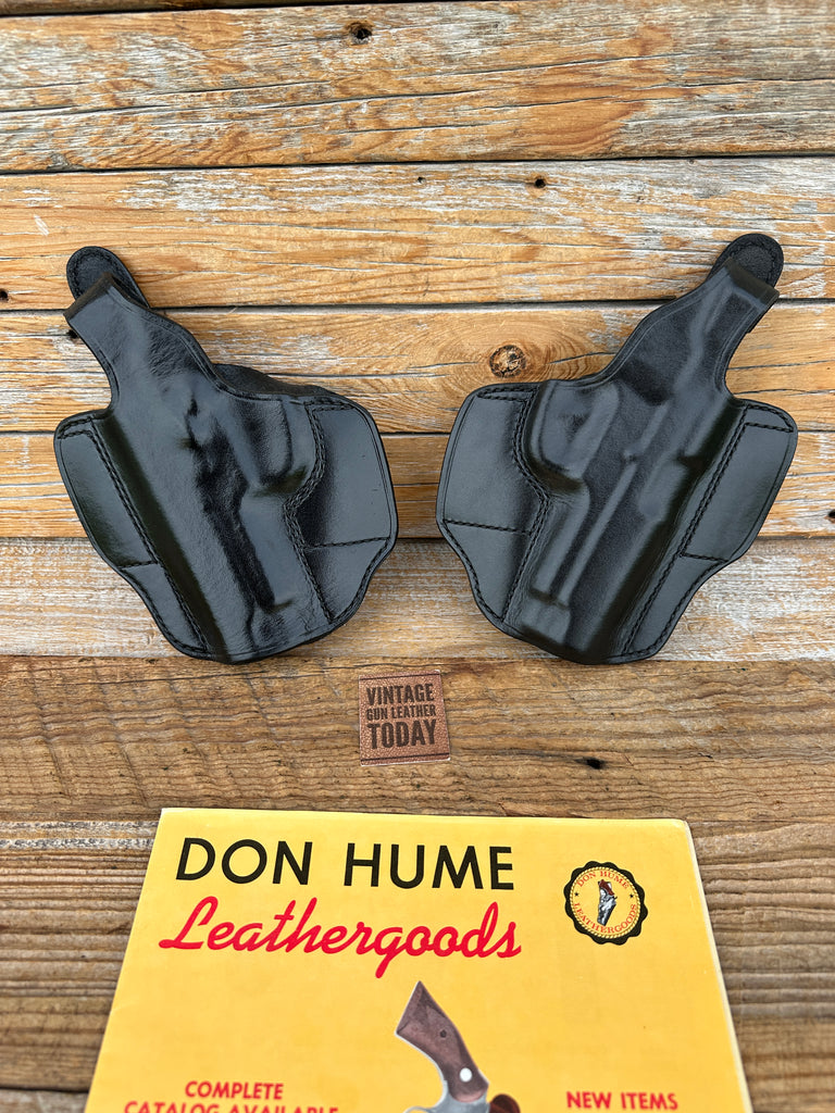 Vintage Don Hume H721 Black Leather OWB Holster for S&W Smith  1076 4576