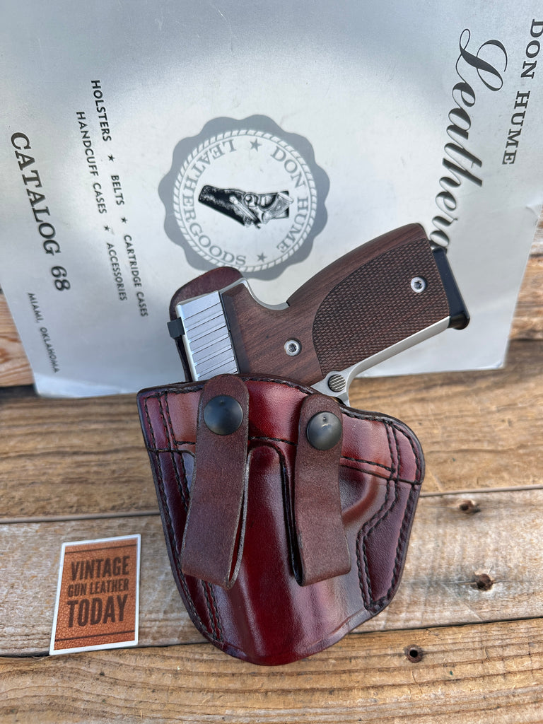 Vintage Don Hume PCCH 40 K40 Brown Leather IWB Holster for KAHR K9 K40