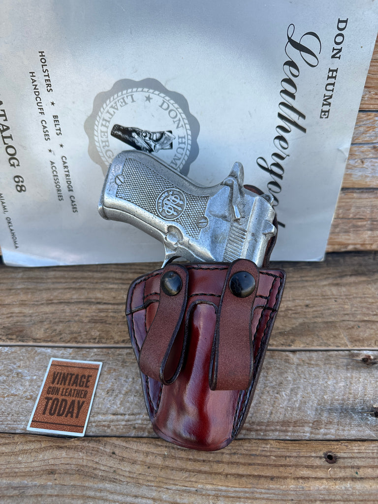 Vintage Don Hume PCCH 31M Brown Leather IWB Holster for Beretta 84F 85F Square