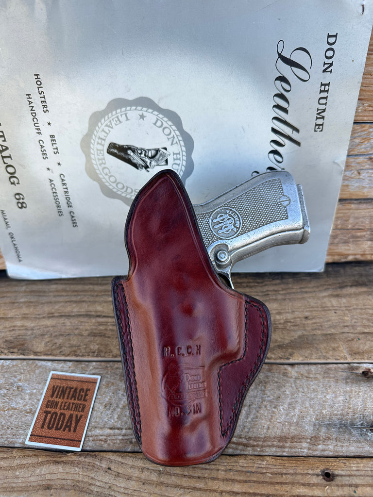 Vintage Don Hume PCCH 31M Brown Leather IWB Holster for Beretta 84F 85F Square