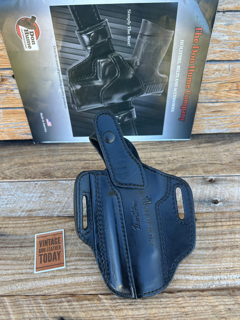 Don Hume Black Leather H726 Optics Ready Holster For Springfield Operator Rail