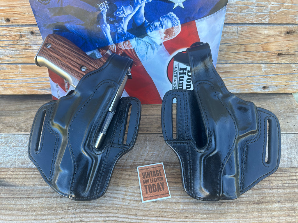 Don Hume Black Leather H726 Optics Ready Holster For Sig P220 P226 Open Covered