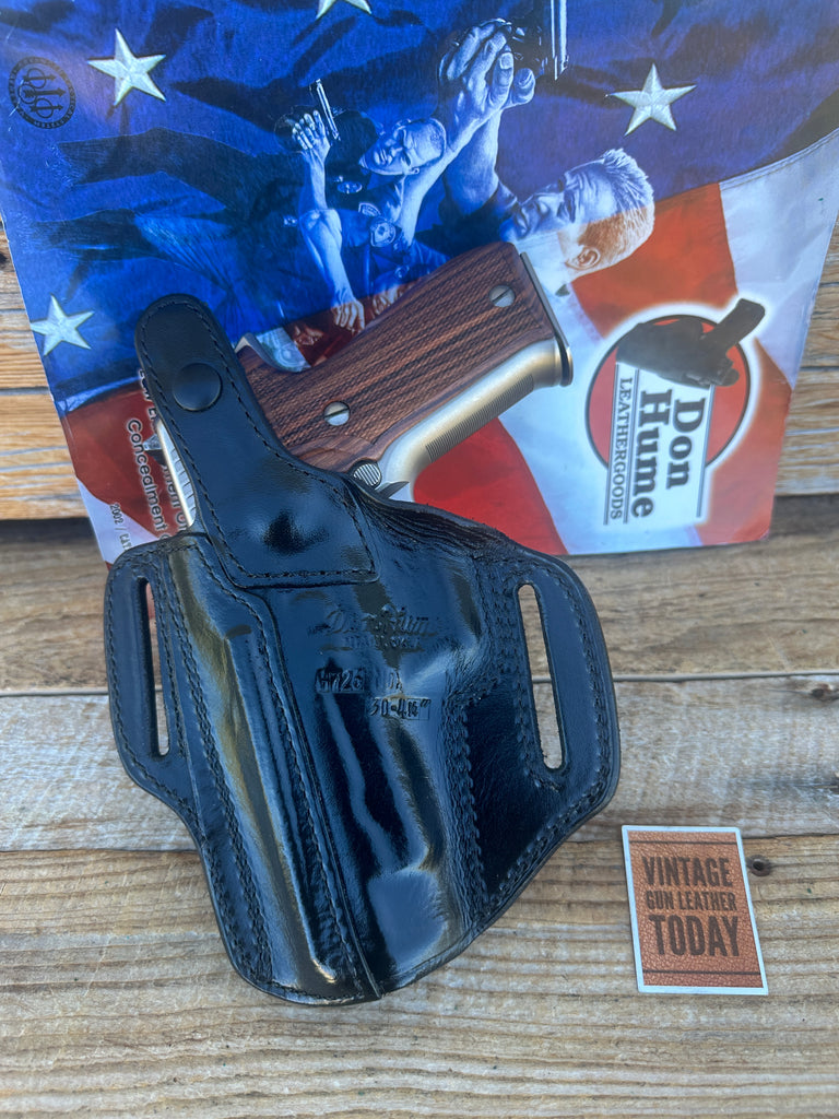 Don Hume Black Leather H726 Optics Ready Holster For Sig P220 P226 Open Covered