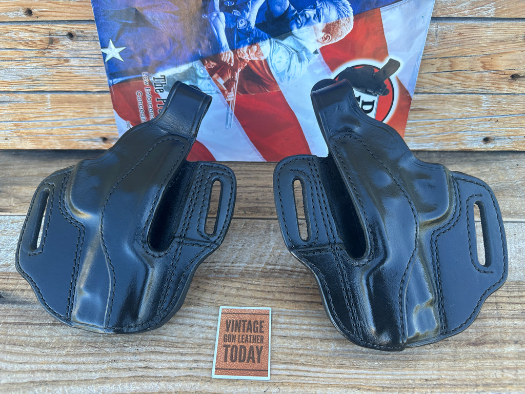 Don Hume Black Leather H726 OWB Optics Ready Holster For S&W 4566 Round