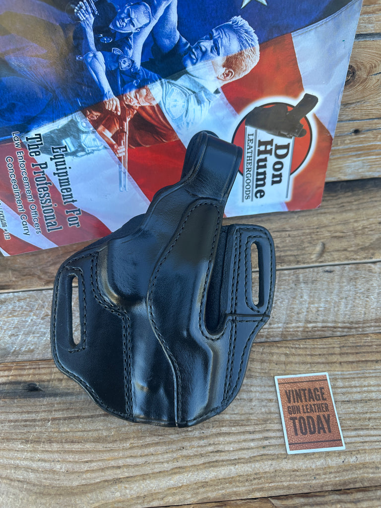 Don Hume Black Leather H726 OWB Optics Ready Holster For S&W 4566 Round