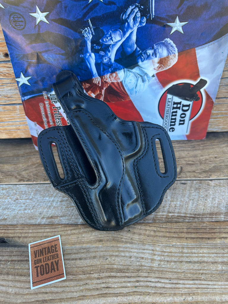 Don Hume Black Leather H726 OWB Optics Ready Holster For S&W 4566 Round