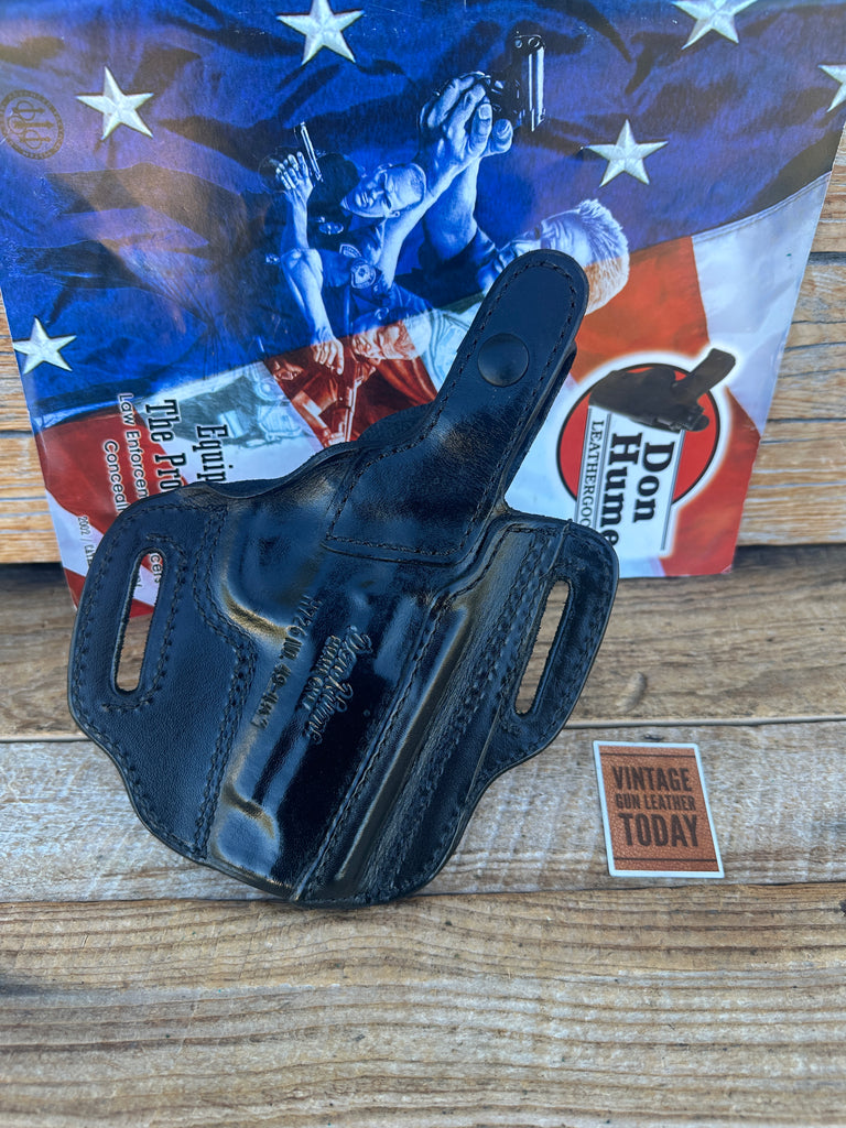 Don Hume Black Leather H726 OWB Optics Ready Holster For S&W 4566 Round