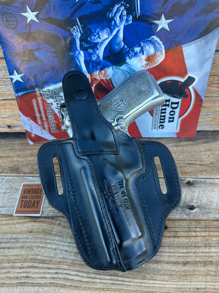 Don Hume Black Leather H726 Optics Ready Holster For Beretta 92FS Brigadier