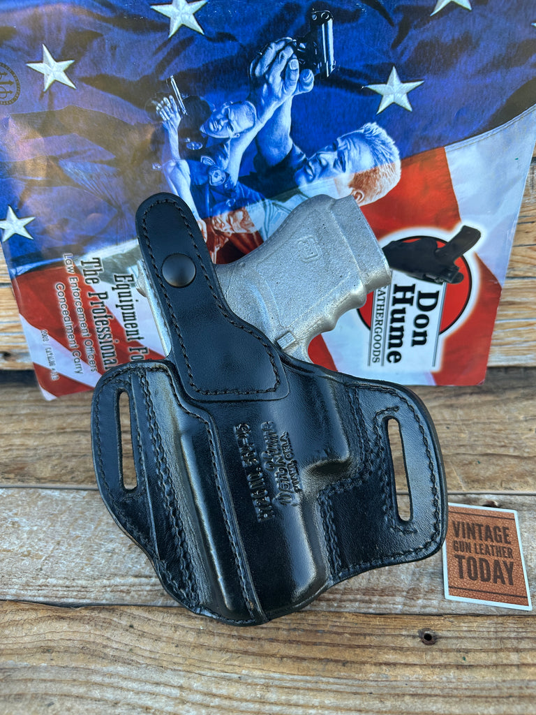 Don Hume Black Leather H726 346-45 Optics Ready Holster For GLOCK G36