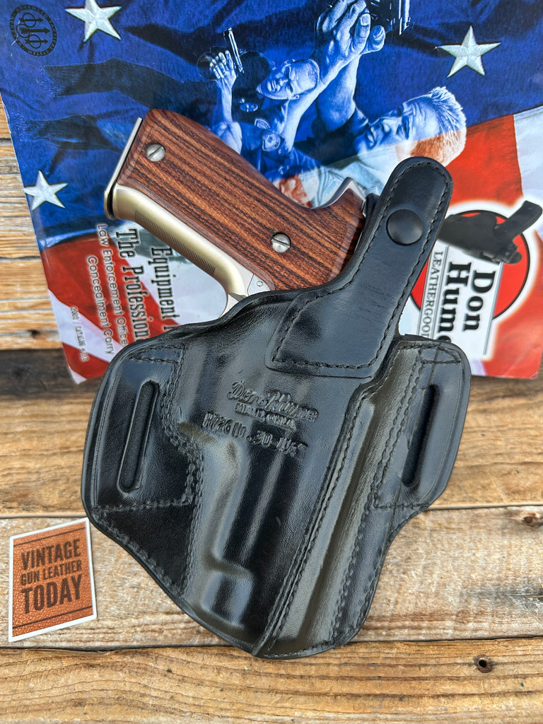 Don Hume Black Leather H726 Optics Ready Holster For Sig P220 P226 Open Covered