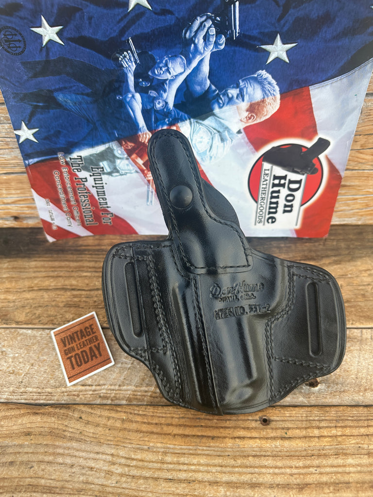 Don Hume Brown Black Leather H726 Optics Ready Holster For S&W 4513 4553 4516 T