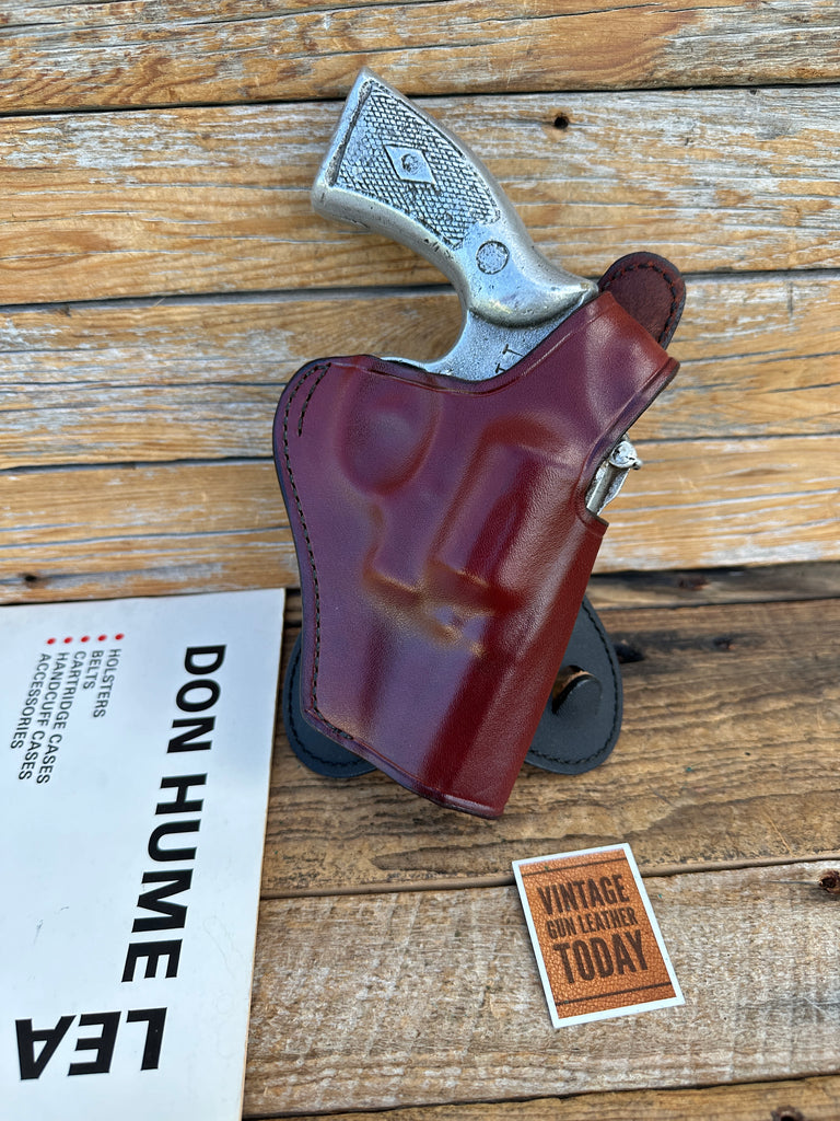Don Hume H720 Brown Leather Paddle Holster for S&W Ruger Dan 2 1/2" Revolver