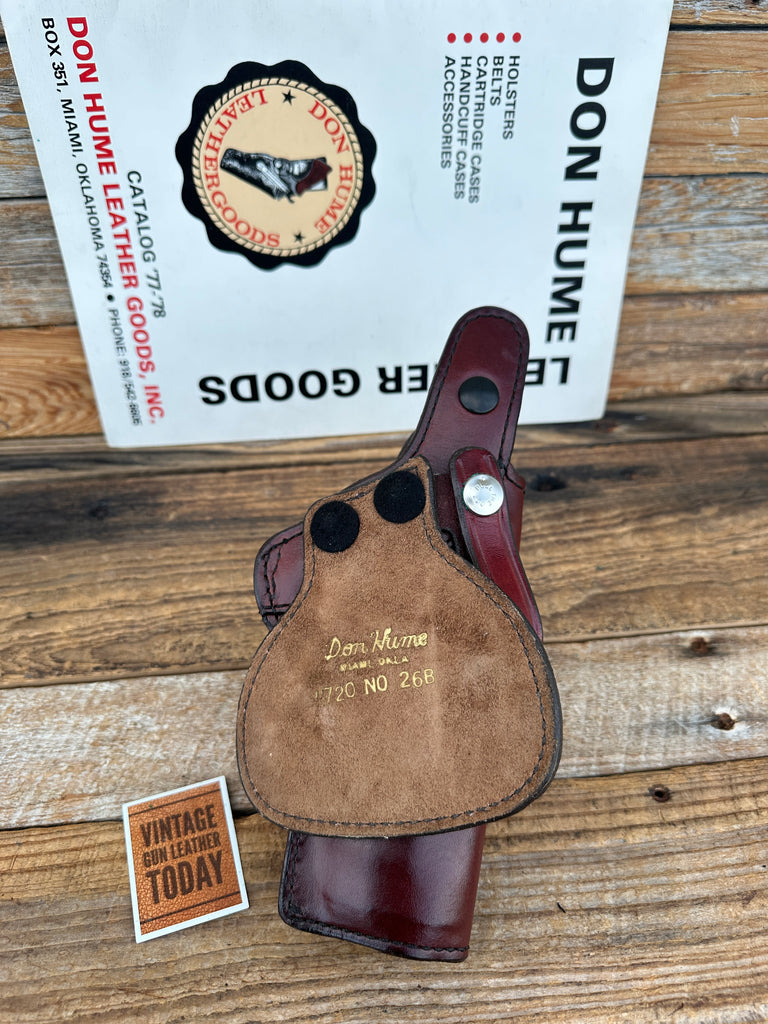 H720 26B Don Hume Brown Leather Paddle Holster For Beretta Brigadier 92 Round