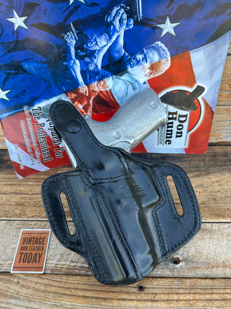 Don Hume Black Leather H726 30 3- 1/2" Optics Ready Holster For Sig P225