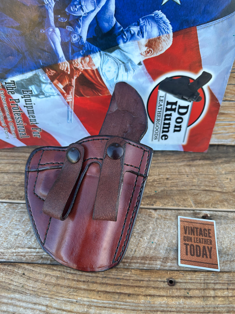 Vintage Don Hume PCCH 77 3 1/2 IWB Leather Holster For UZI Compact Semi Auto