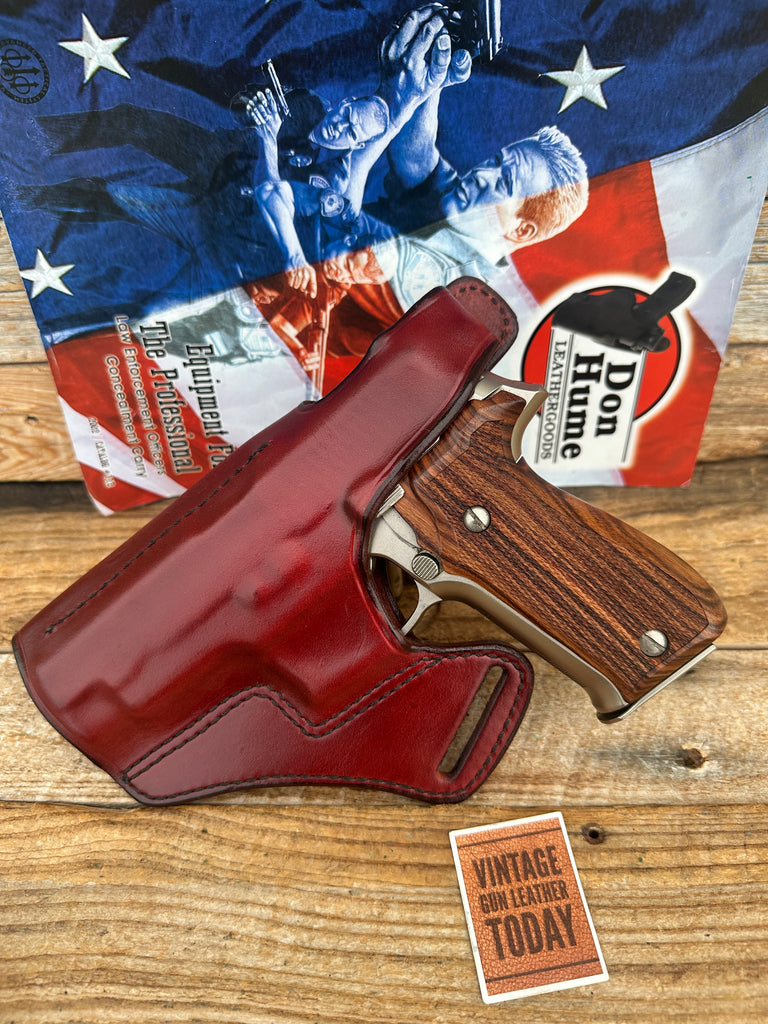 Don Hume Black / Brown Leather Cross Holster For Sig Sauer P220 P226 220 226