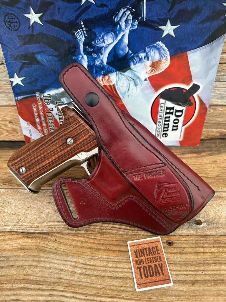 Don Hume Black / Brown Leather Cross Holster For Sig Sauer P220 P226 220 226