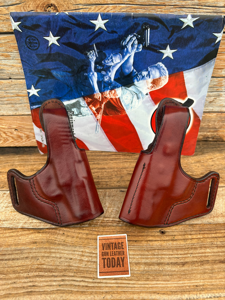 Vintage Don Hume Brown Leather80-1 Cross Draw Holster For Kel Tec P11 9mm