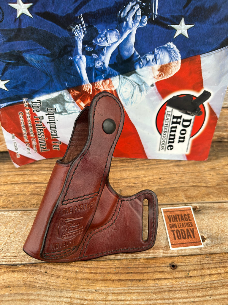 Vintage Don Hume Brown Leather80-1 Cross Draw Holster For Kel Tec P11 9mm