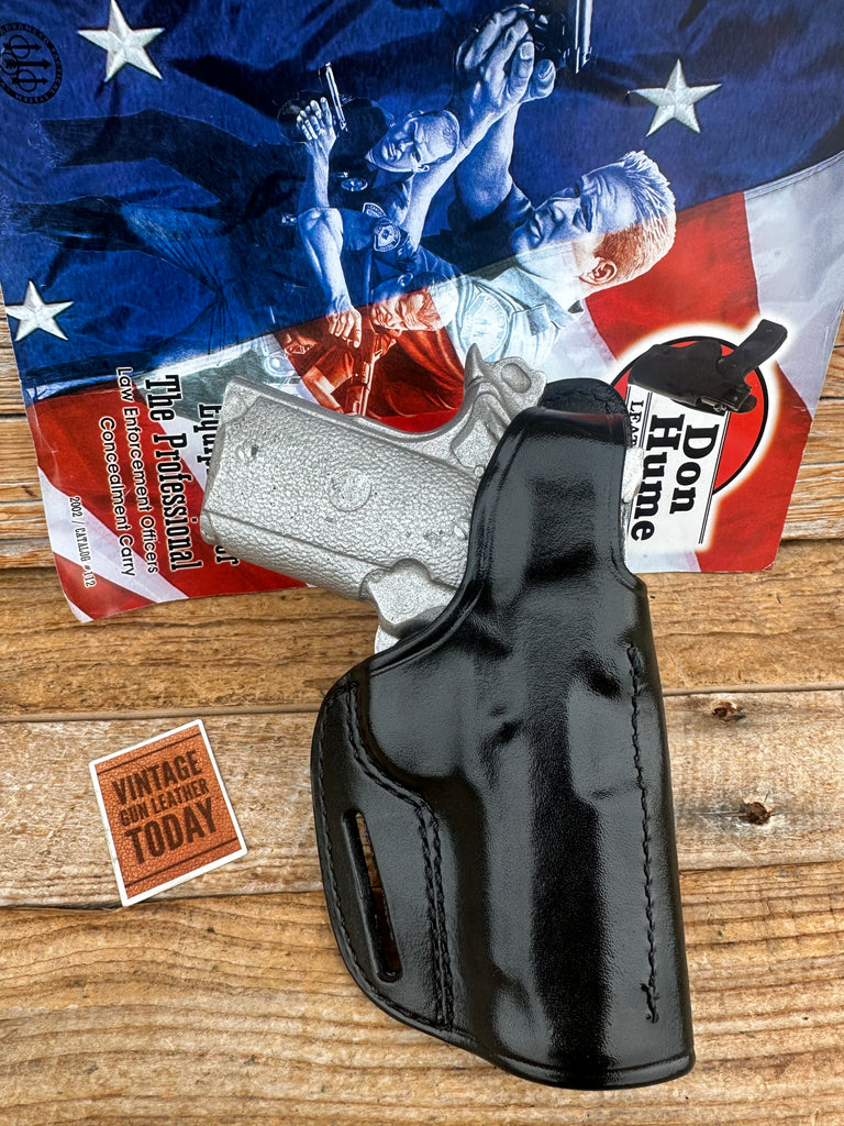 Don Hume H722 SS Black Leather Holster For Colt 45 1911 Officers Model C&L