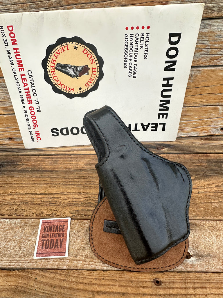 Vintage Don Hume H720 Black Leather Paddle Holster For Kel Tec P11 9mm