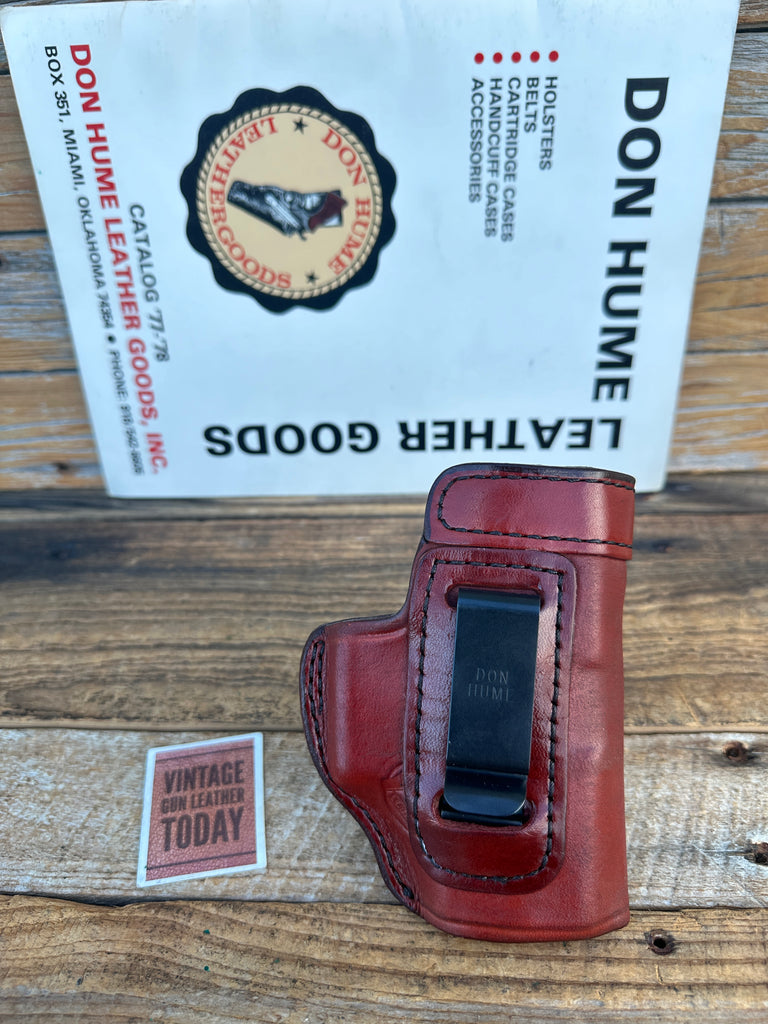 Don Hume H715 Brown Leather Open Top IWB Holster For Springfield XD Sub Compact