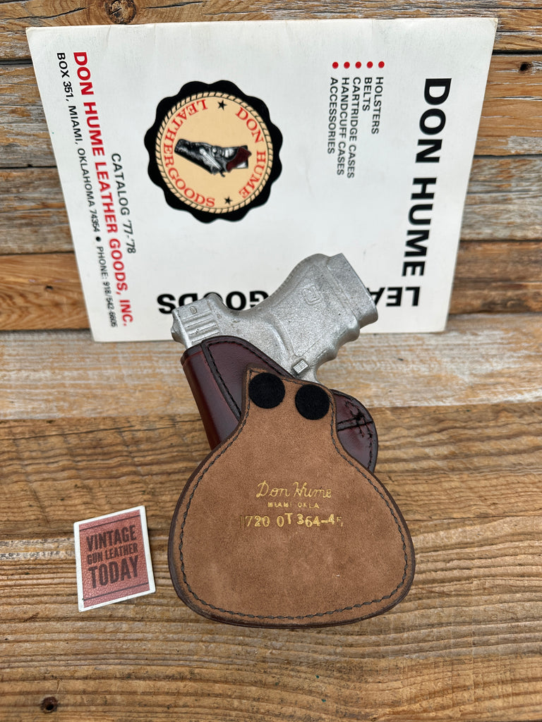 Vintage H720 364-45 Don Hume Brown Leather Paddle Holster For GLOCK 36 G36
