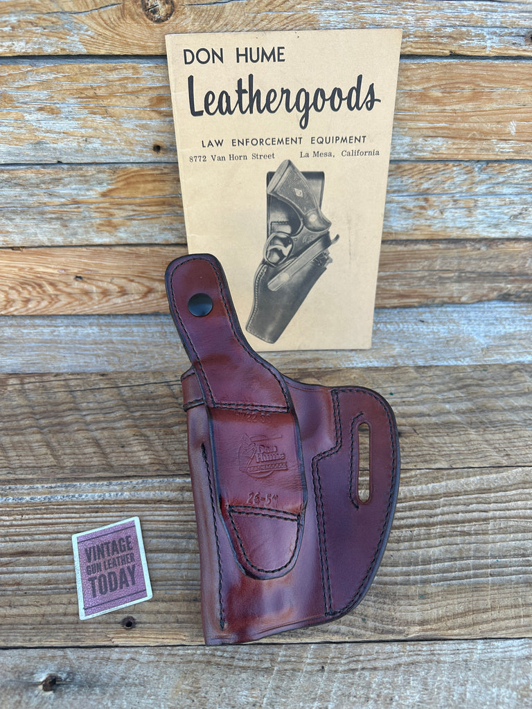 Don Hume H722 Natural Brown Leather OWB Holster For Beretta Taurus 92 96 PT101