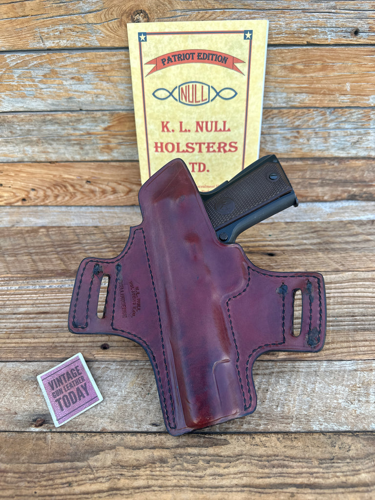 Ken Null Fitted Scabbard Horsehide Leather OWB Holster For Colt Government 1911