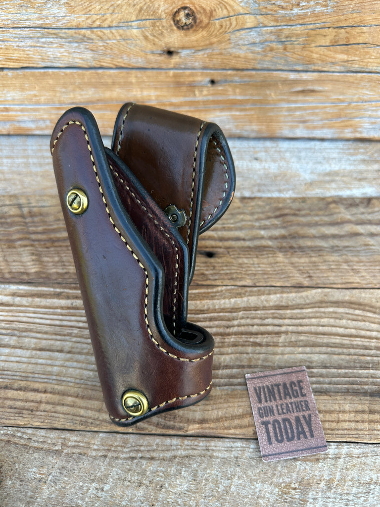 Ernie Hill Speed Brown Leather Competition Holster for Colt 45 191 5" Government