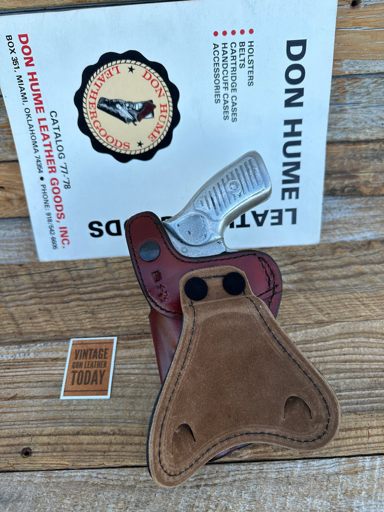 Don Hume H720 Brown Leather Paddle Holster for Ruger SP101 3 1/16" Revolver