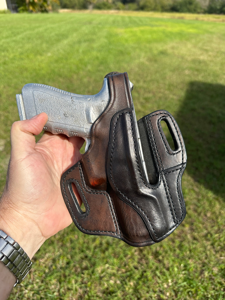 Don Hume Brown Leather H726 Optics Ready Holster For GLOCK 17 22 31 G31 G22 G17