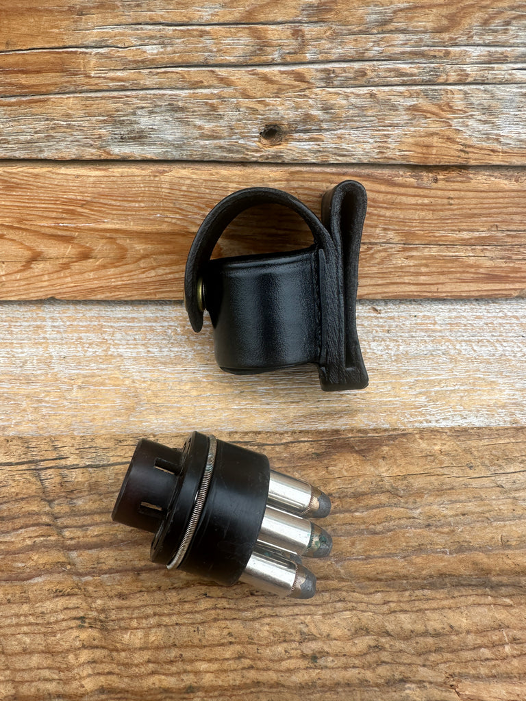 Don Hume Plain Leather Single Speed Loader Holder For S&W Medium K for DADE