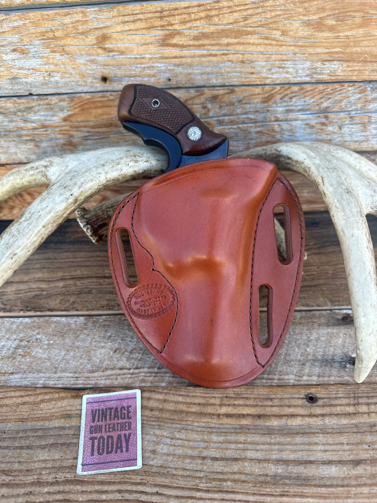 Rob Leahy Simply Rugged Brown Leather OWB Holster For 3" S&W 3 Mod 60