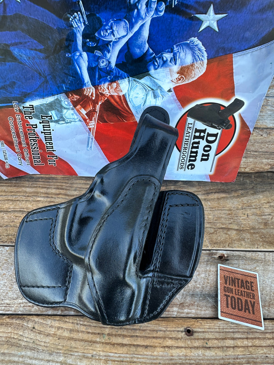 Vintage Don Hume Black Leather H726 99C OWB Holster For S&W 99 Compact ...