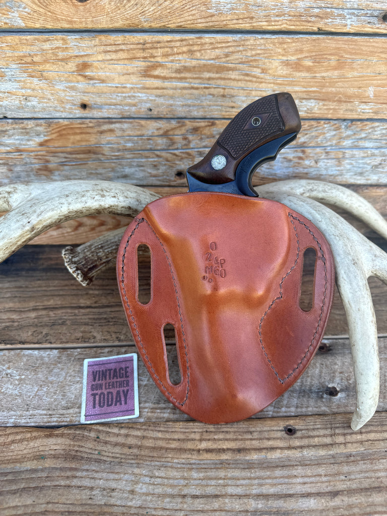 Rob Leahy Simply Rugged Brown Leather OWB Holster For 3" S&W 3 Mod 60