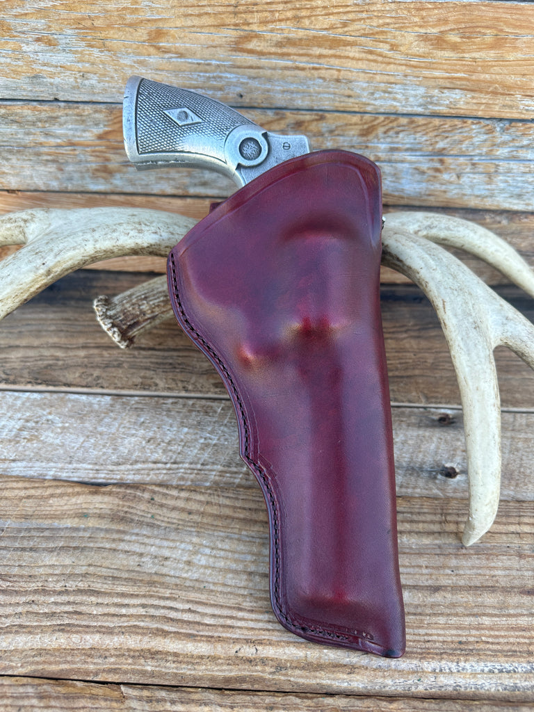 Simply Rugged Cattleman Oxblood Leather Holster For S&W N 5" Revolver Mod 29