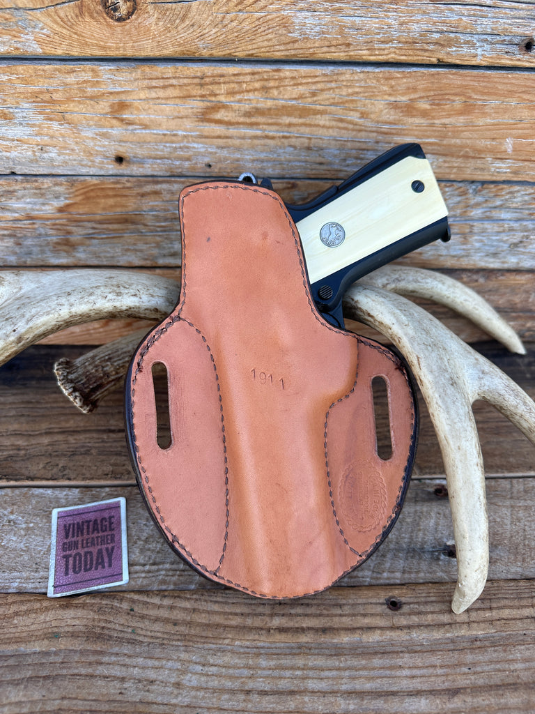 Simply Rugged Brown Alligator Cuda OWB Holster For Colt Government 5 1911