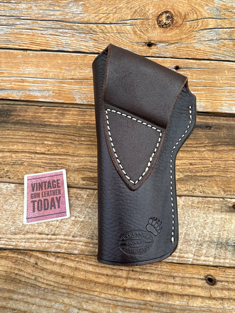 Doc Barranti Brown Leather OWB Holster For Colt 45 1911 5" Government Right